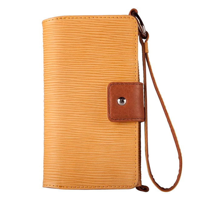 Lola XO - Wristlet Leather wallet case for iPhone 7
