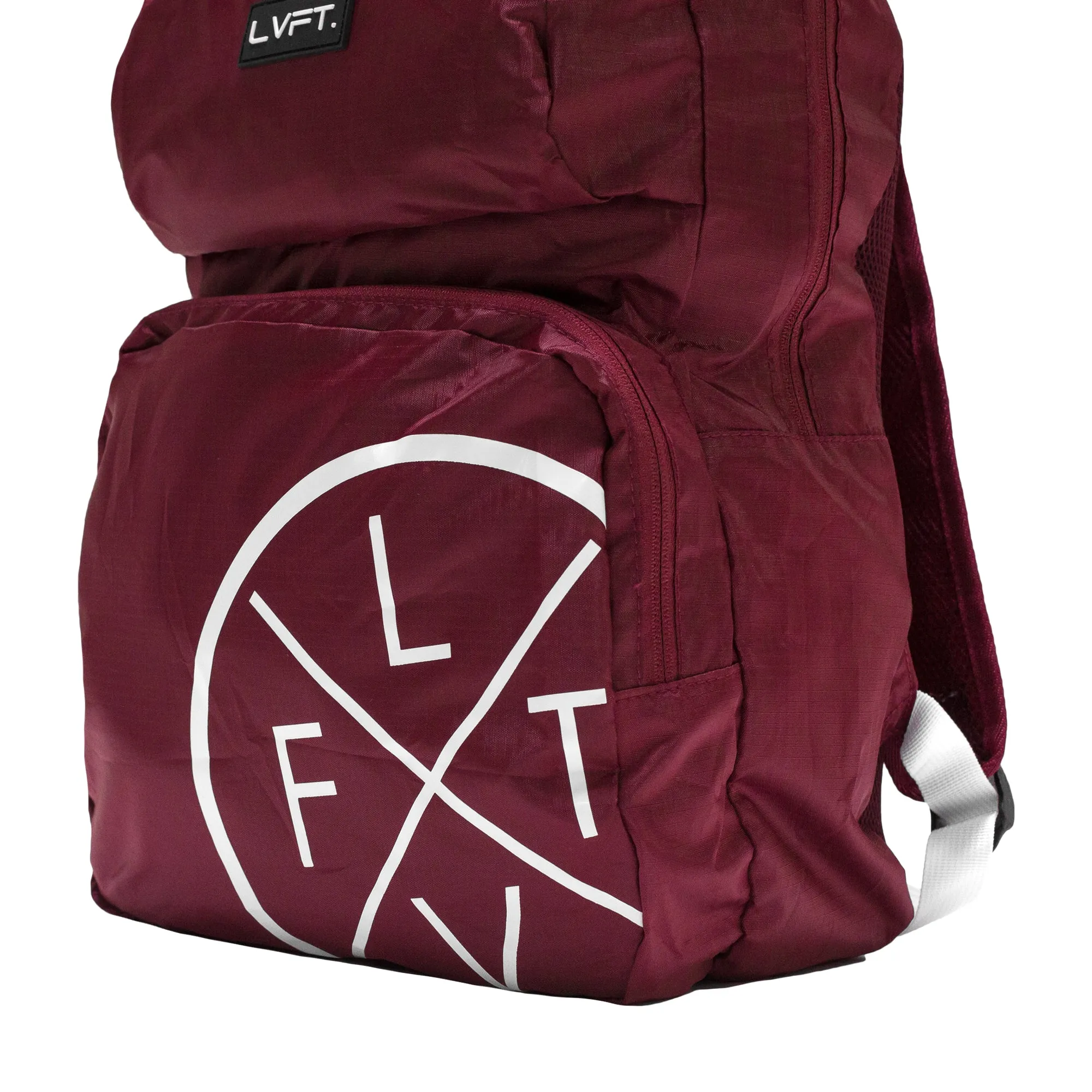 LVFT. Packable Backpack - Maroon