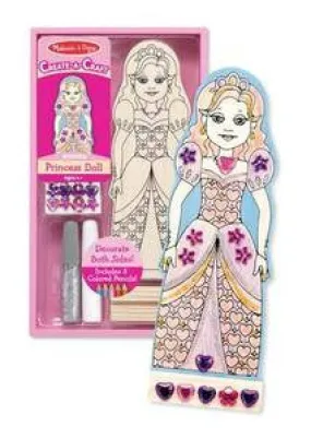 Melissa & Doug Create A Craft Decorate your Own Princess Doll