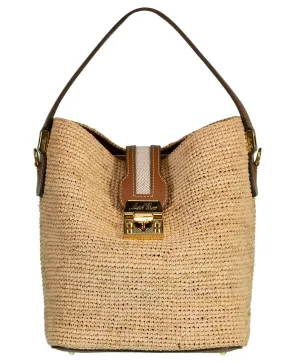 Murphy Raffia Bucket Bag