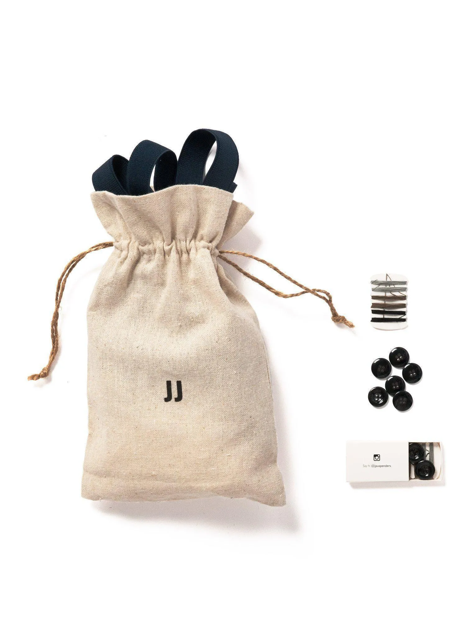 Navy Baby - Skinny Navy Suspenders