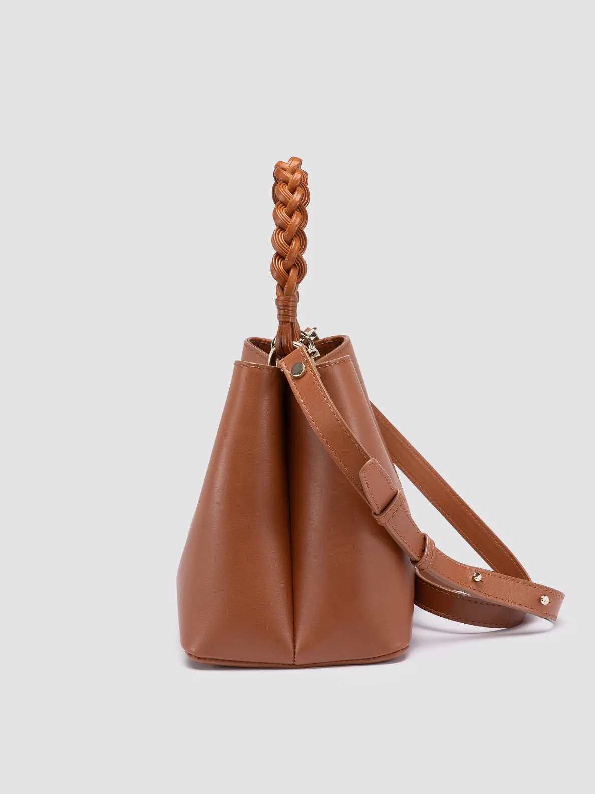 NOLITA WOVEN 220 - Light Brown Nappa Leather Hand Bag