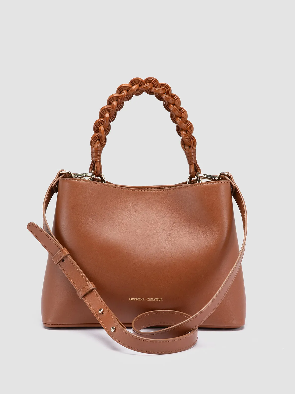 NOLITA WOVEN 220 - Light Brown Nappa Leather Hand Bag