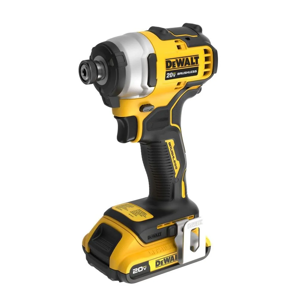 Open Box -  DEWALT ATOMIC 20V Max Lithium-Ion Brushless Cordless Compact 1/4 in. Impact Driver Kit with 2.0Ah Battery, Charger and Bag