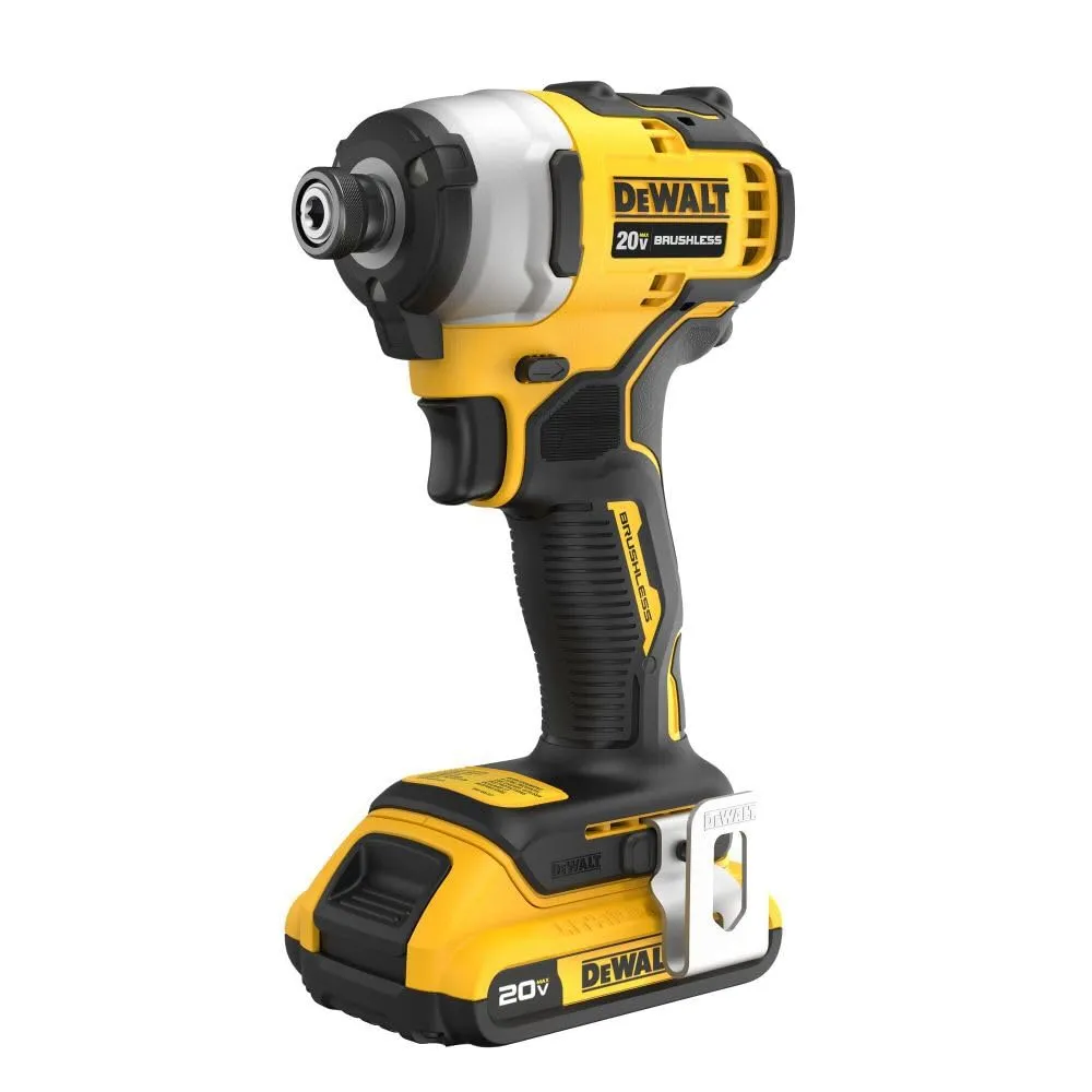 Open Box -  DEWALT ATOMIC 20V Max Lithium-Ion Brushless Cordless Compact 1/4 in. Impact Driver Kit with 2.0Ah Battery, Charger and Bag