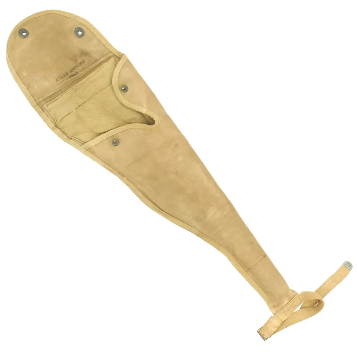 Original U.S. WWII M1A1 Carbine 1943-dated Canvas Paratrooper Jump Case Scabbard by Atlas Awning