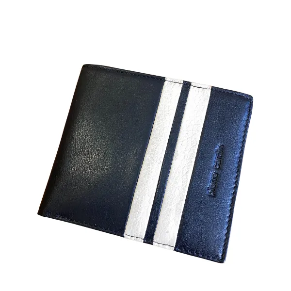 Pierre Cardin Top Grain Leather Hipster With ID Window Wallet