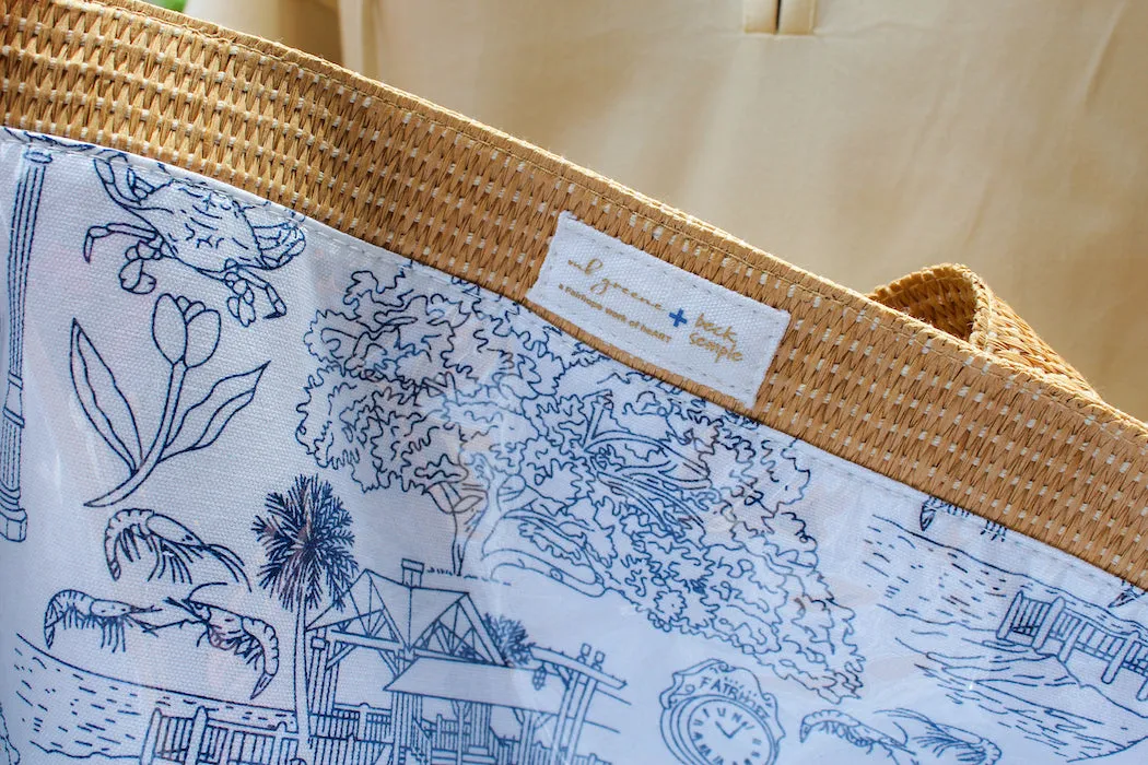 Raffia Large Tote