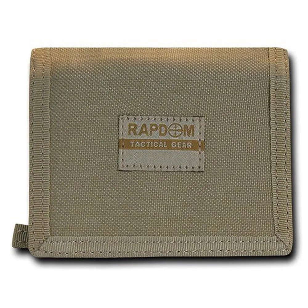 RapDom Tactical Khaki Rugged Tri-Fold Wallet