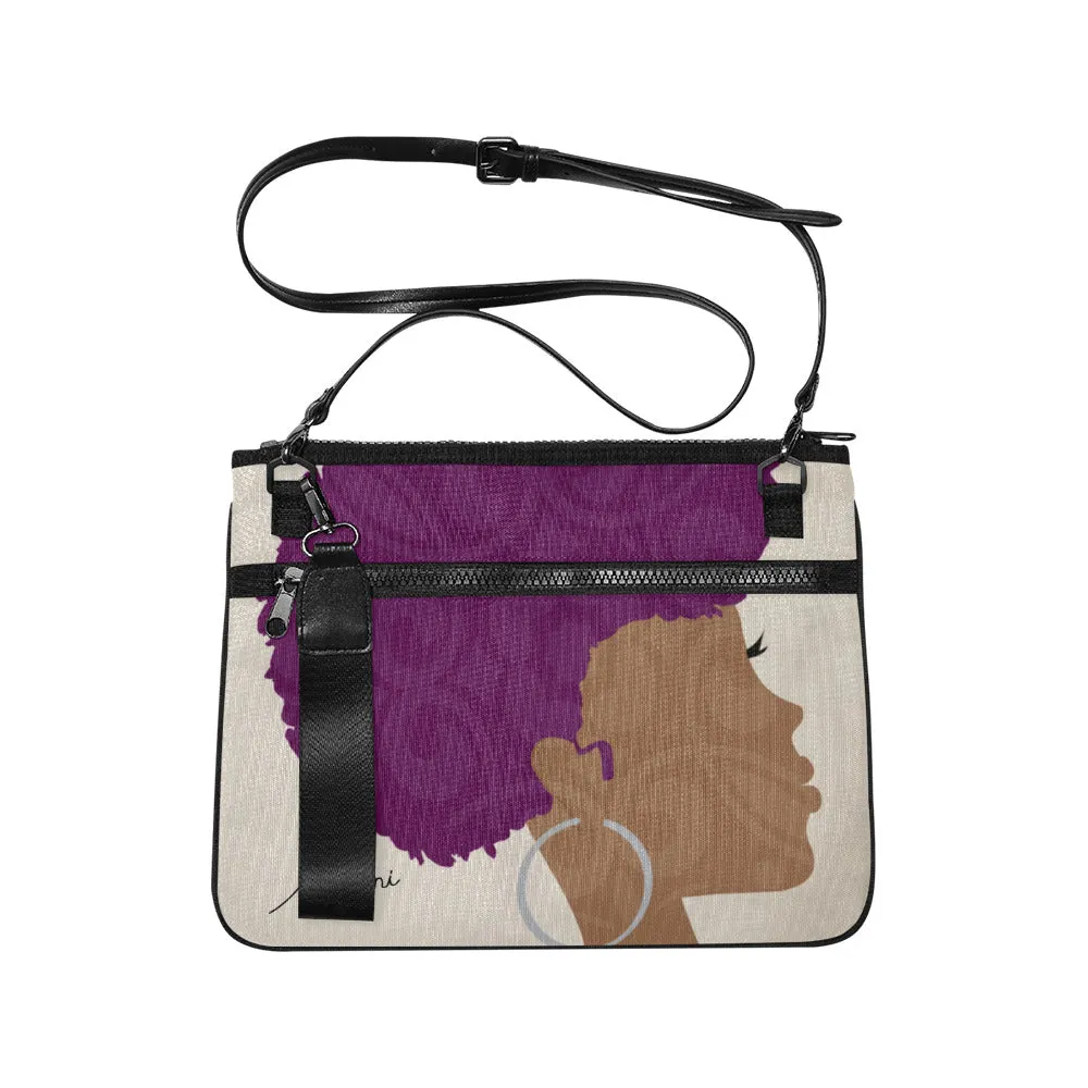 Royal Curls Laptop Bag/Crossbody/Clutch
