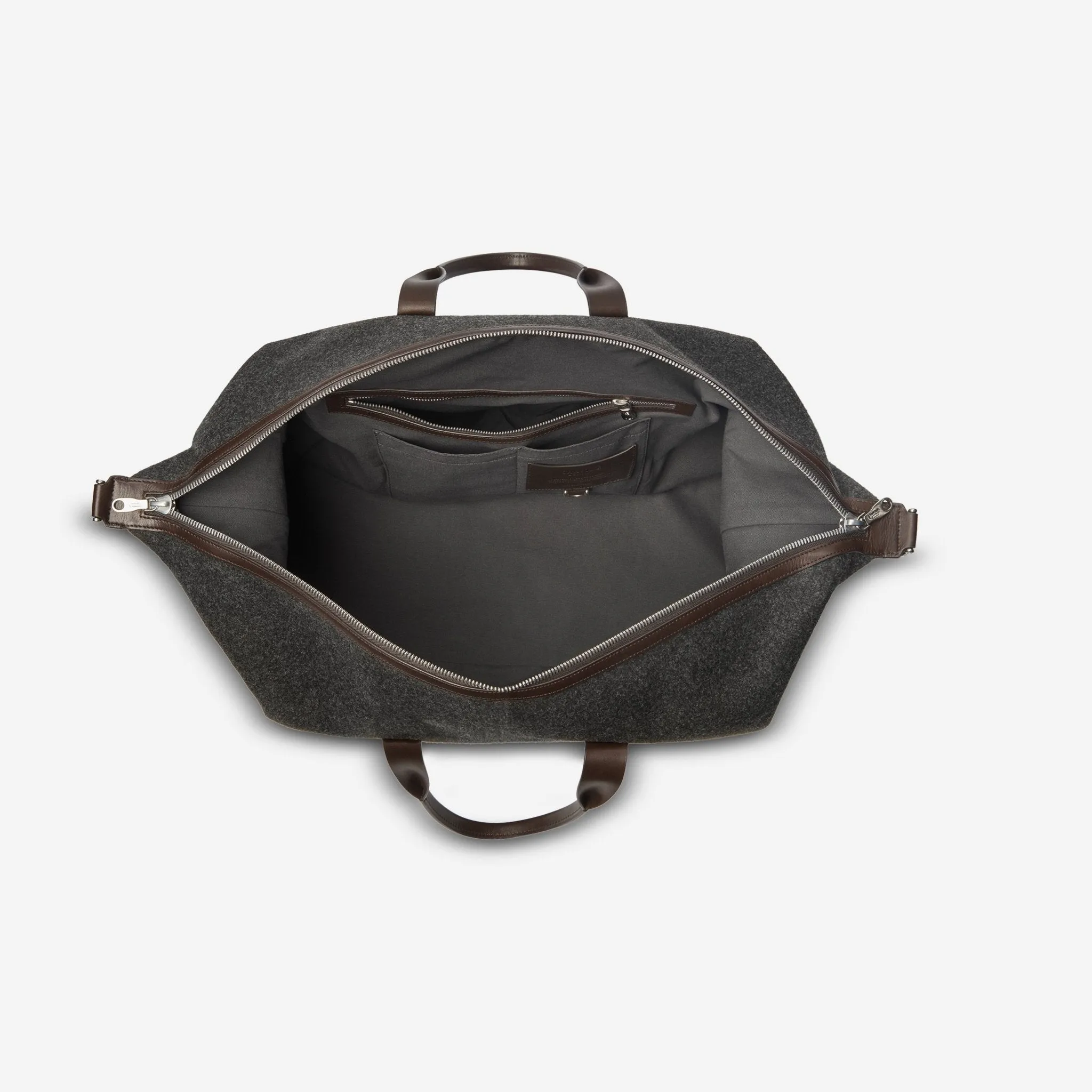 Shinola Canfield Classic Grey Felt Duffle Bag 20227980