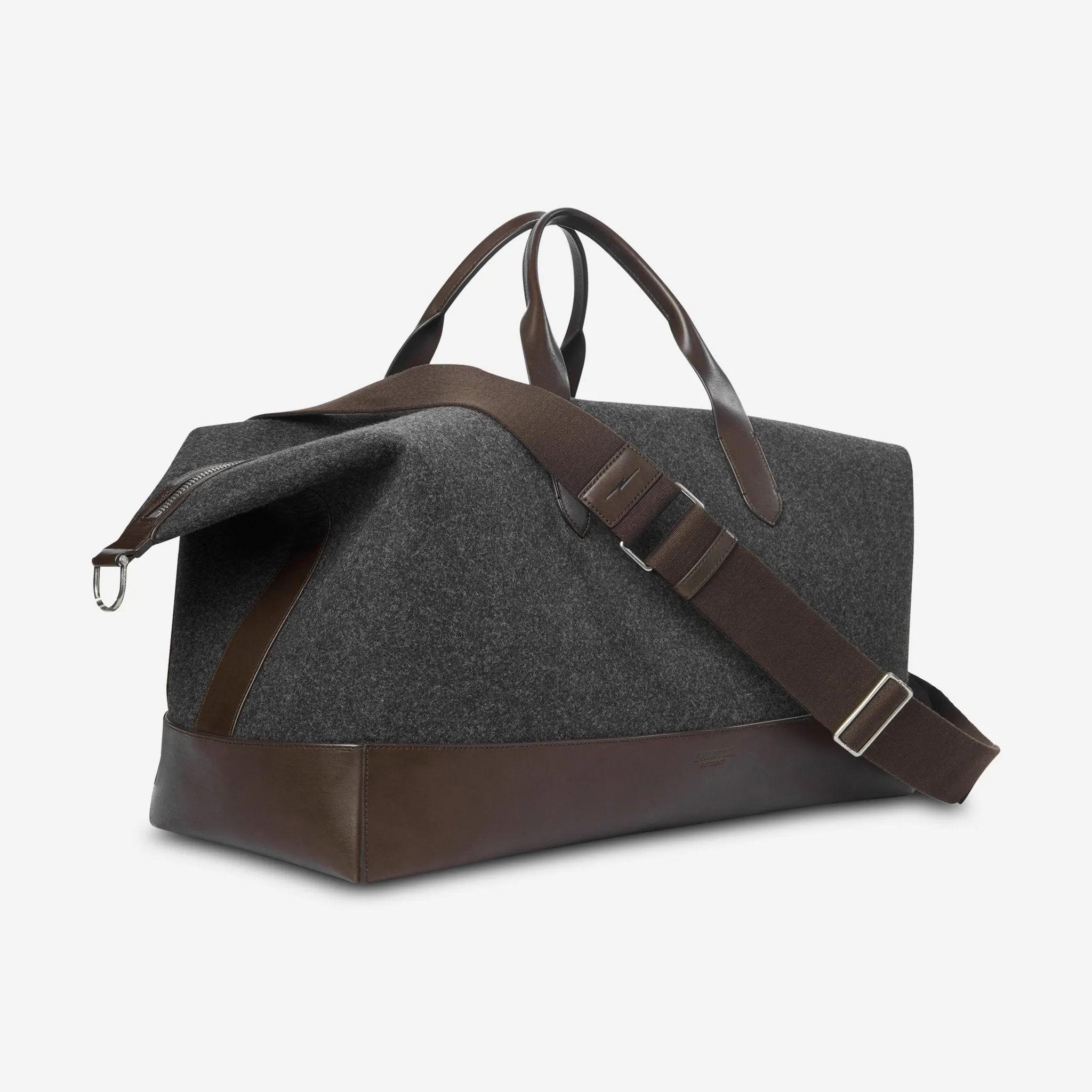 Shinola Canfield Classic Grey Felt Duffle Bag 20227980