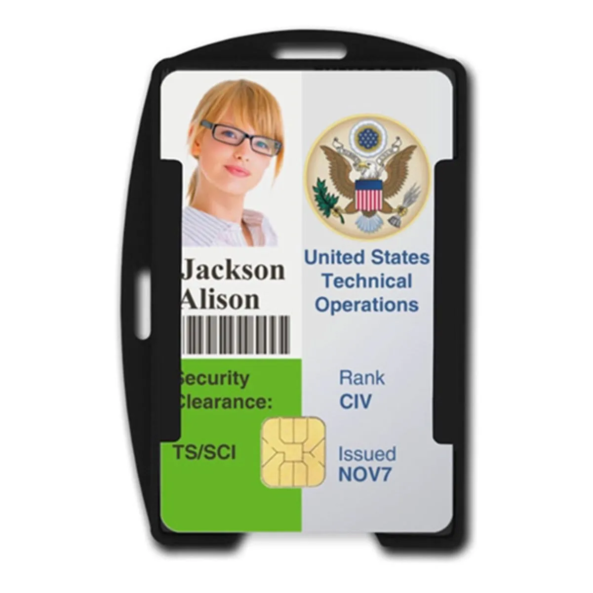 SkimSAFE FIPS 201 RFID Blocking Single Card ID Holder (P/N AH-200)