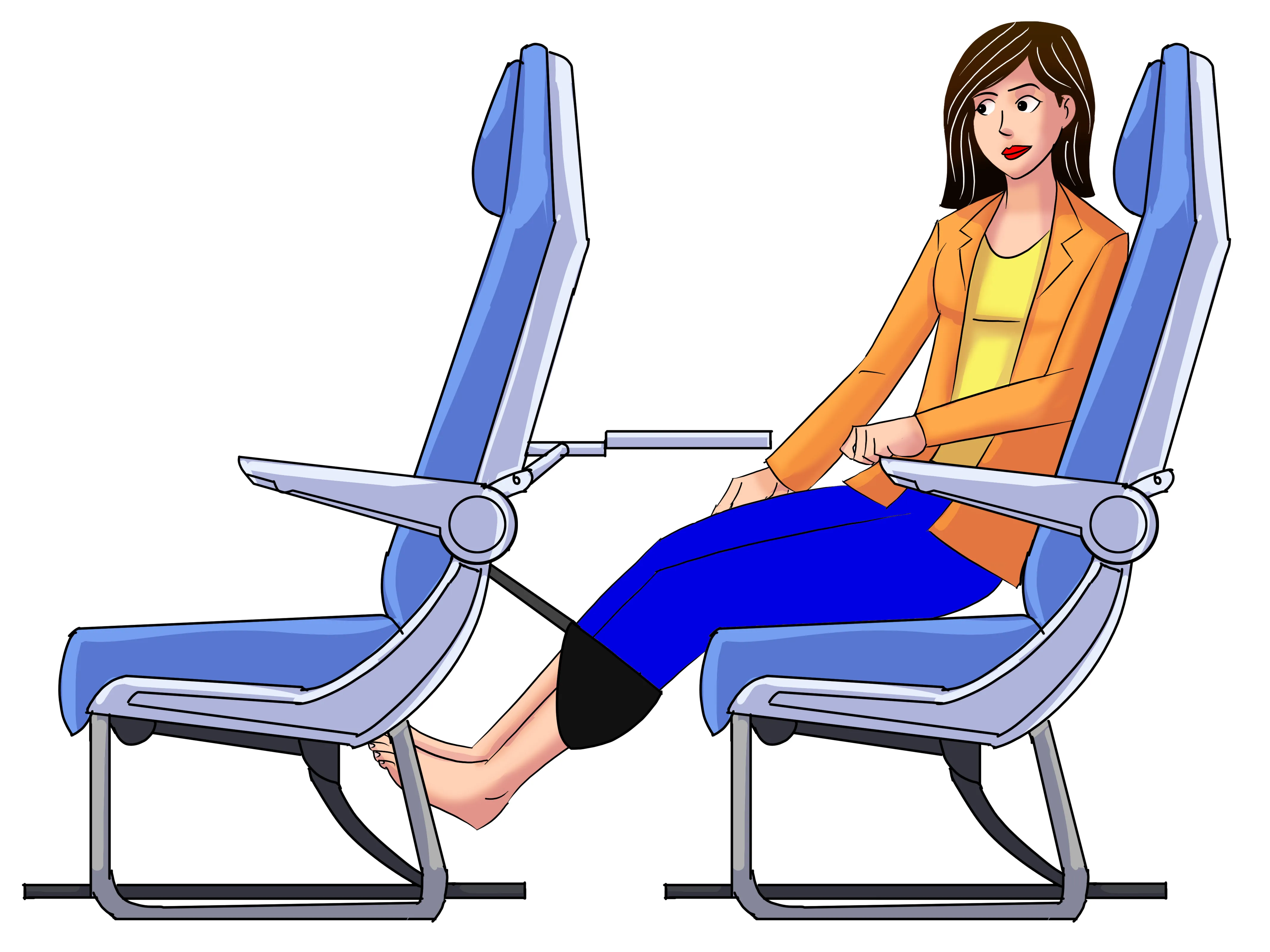 Sleepy Ride - Airplane Travel Footrest Made with Premium Memory Foam & Sleep Mask