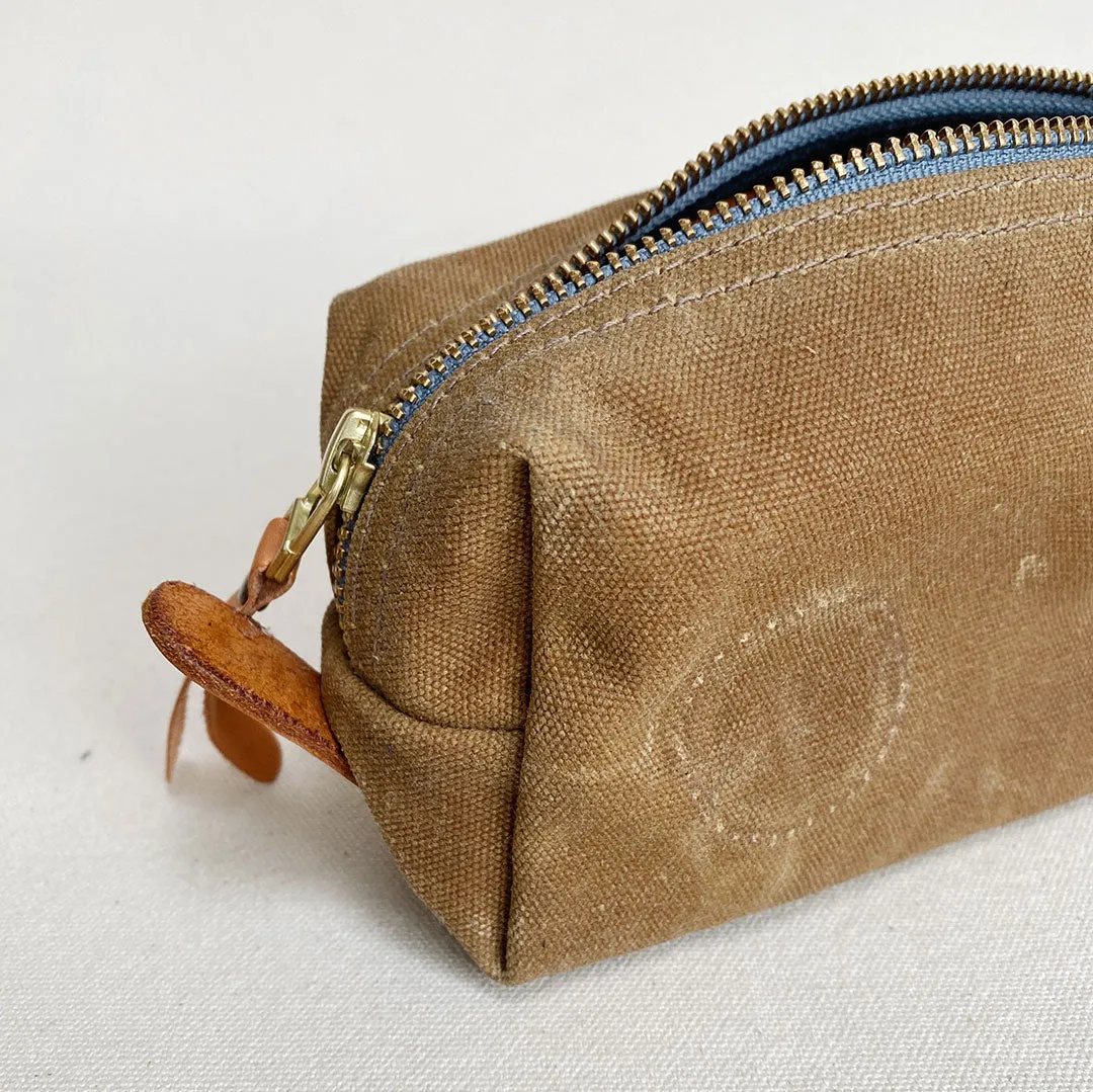 Small Waxed Canvas Dopp Kit #115