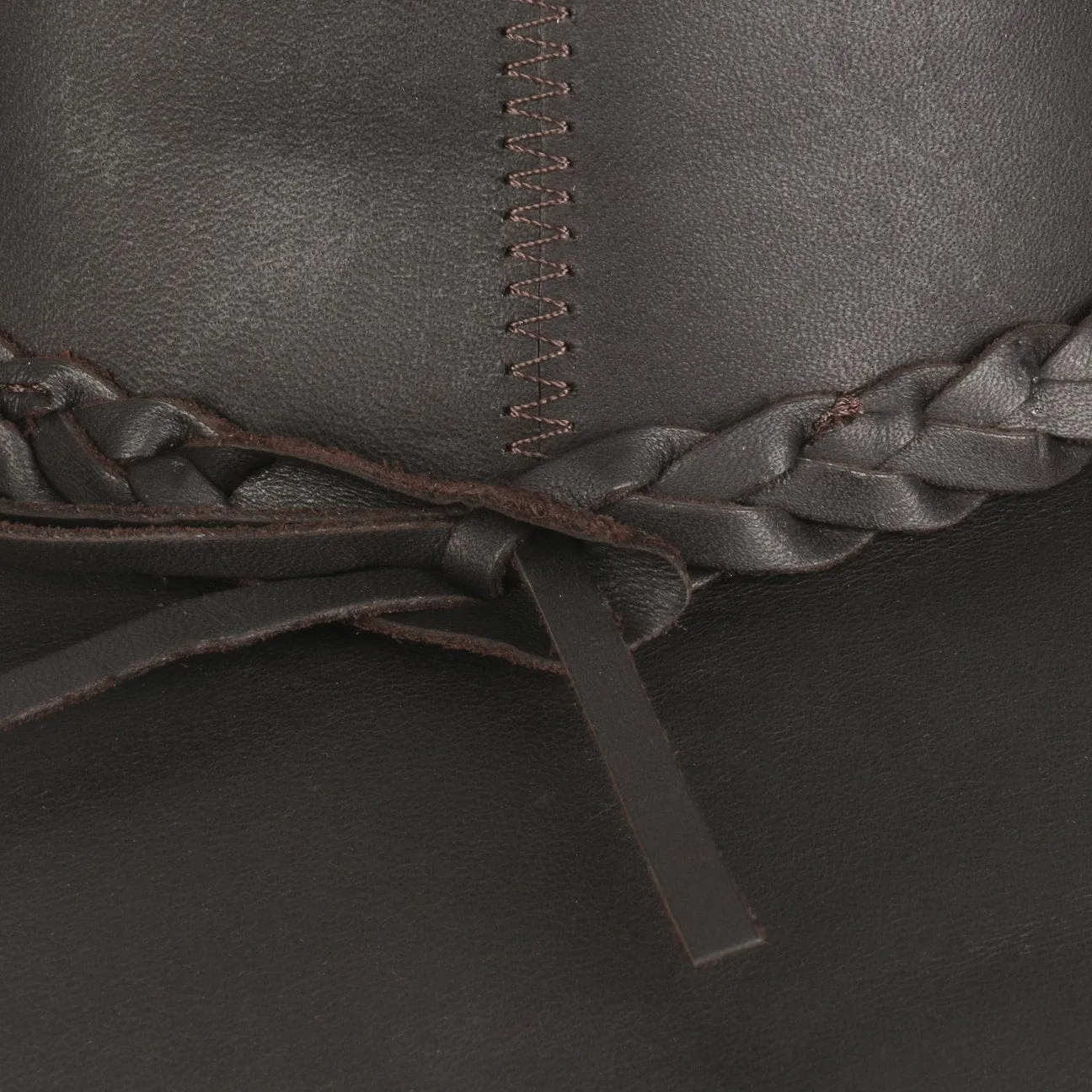Squashy Outback Leather Hat by BARMAH