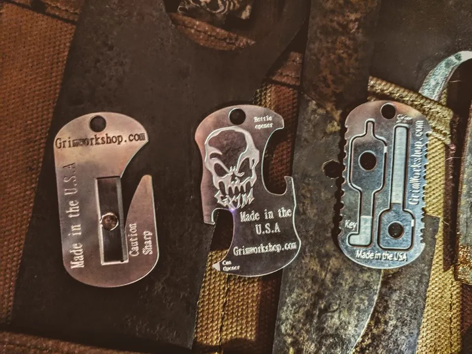 Strap and Seat belt Cutter Dog Tag Survival Necklace