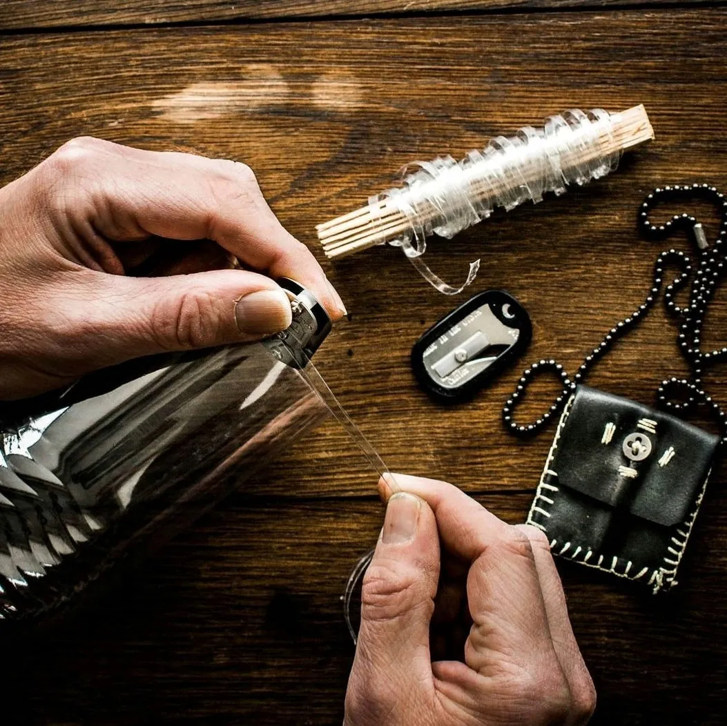 Strap and Seat belt Cutter Dog Tag Survival Necklace