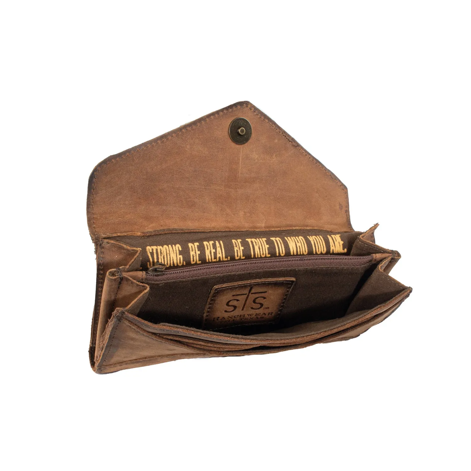 STS Ranchwear Womens Style Cowhide/Tan Leather Crossbody Bag