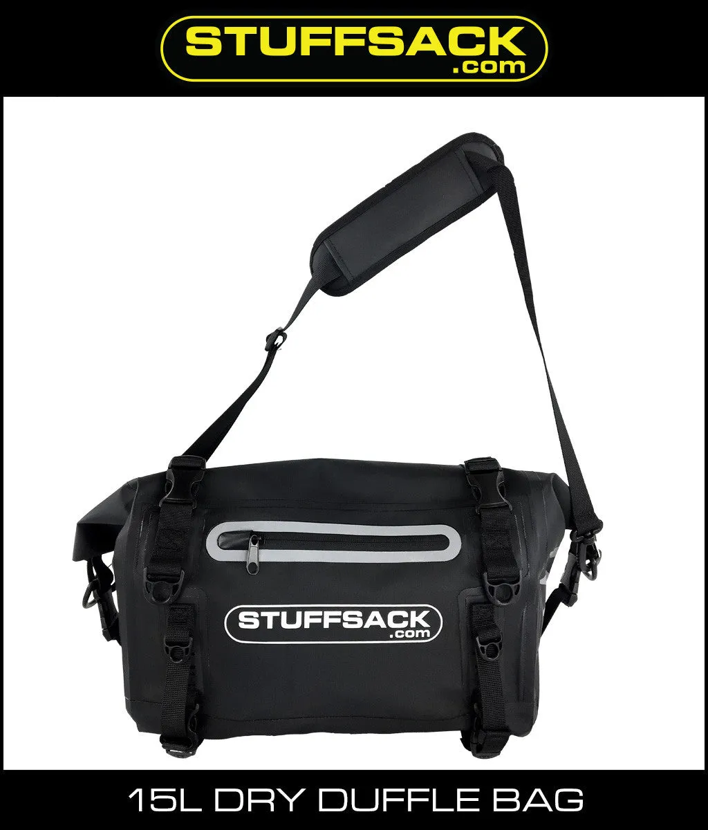 STUFFSACK Dry Duffle Bag - 15L Black