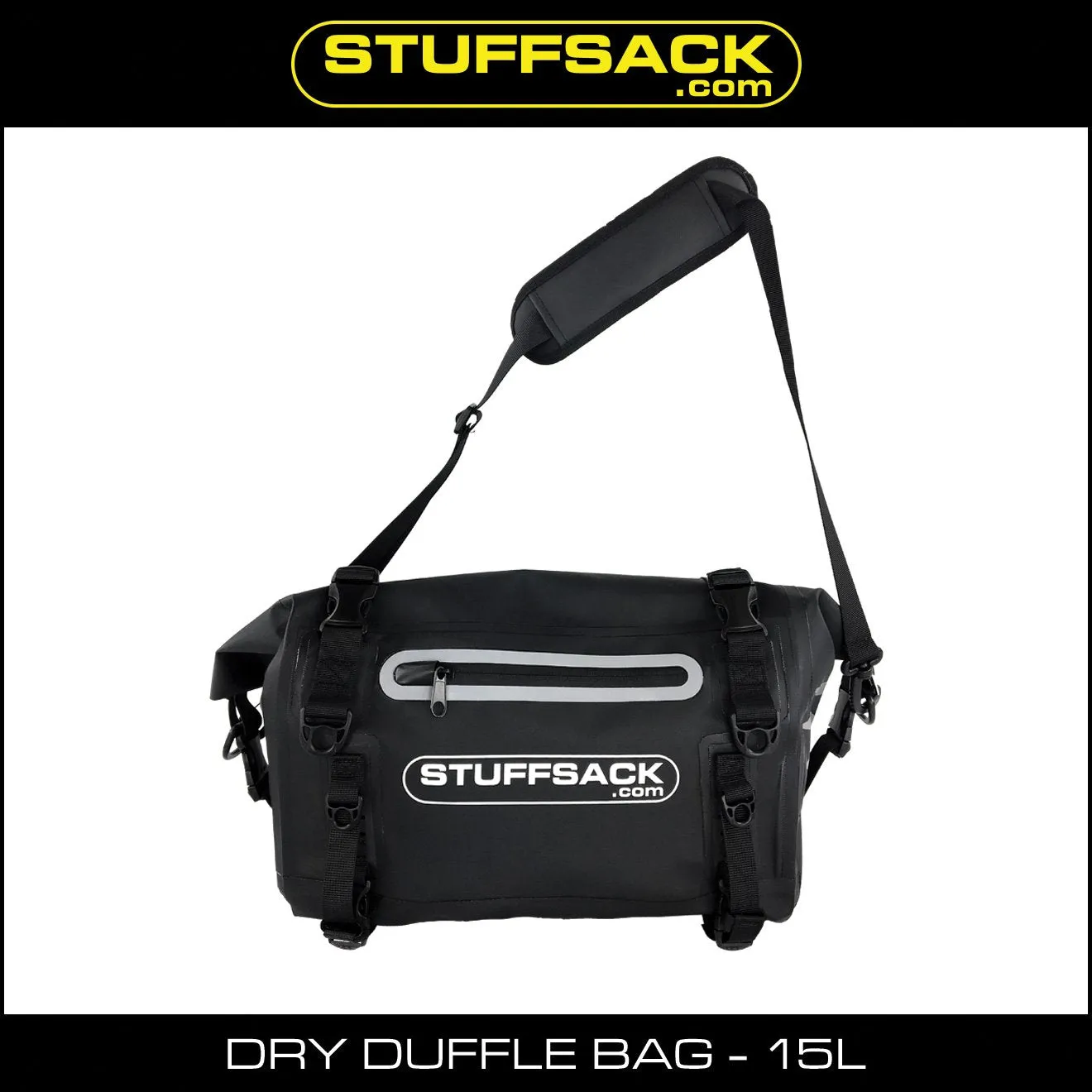 STUFFSACK Dry Duffle Bag - 15L Black