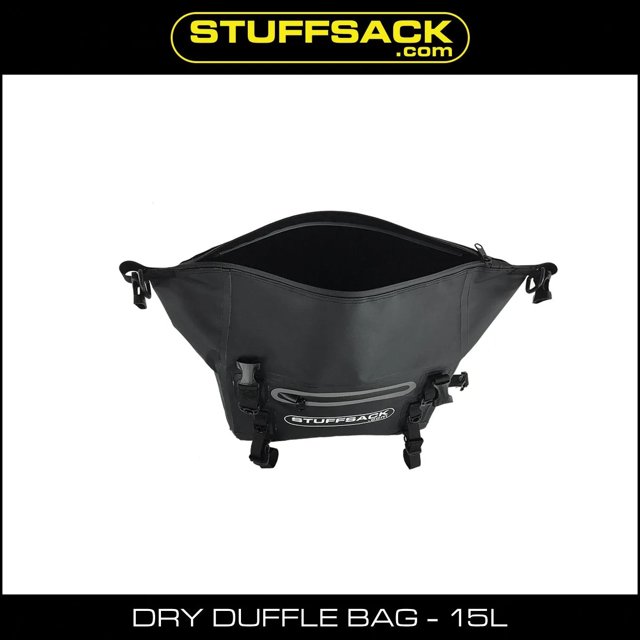 STUFFSACK Dry Duffle Bag - 15L Black