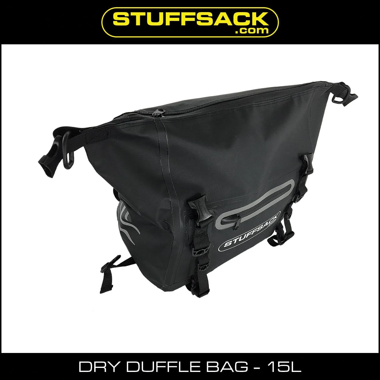 STUFFSACK Dry Duffle Bag - 15L Black