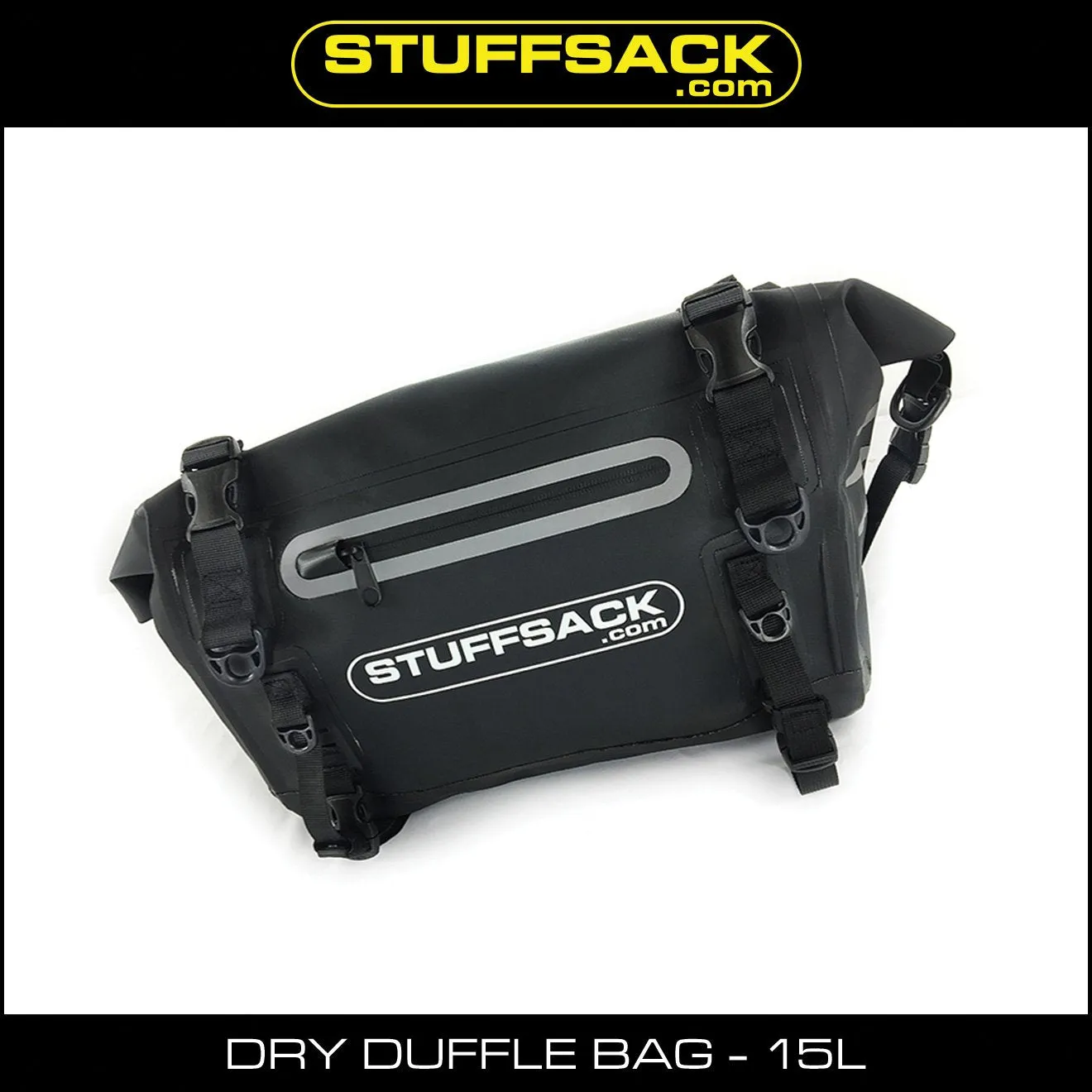 STUFFSACK Dry Duffle Bag - 15L Black
