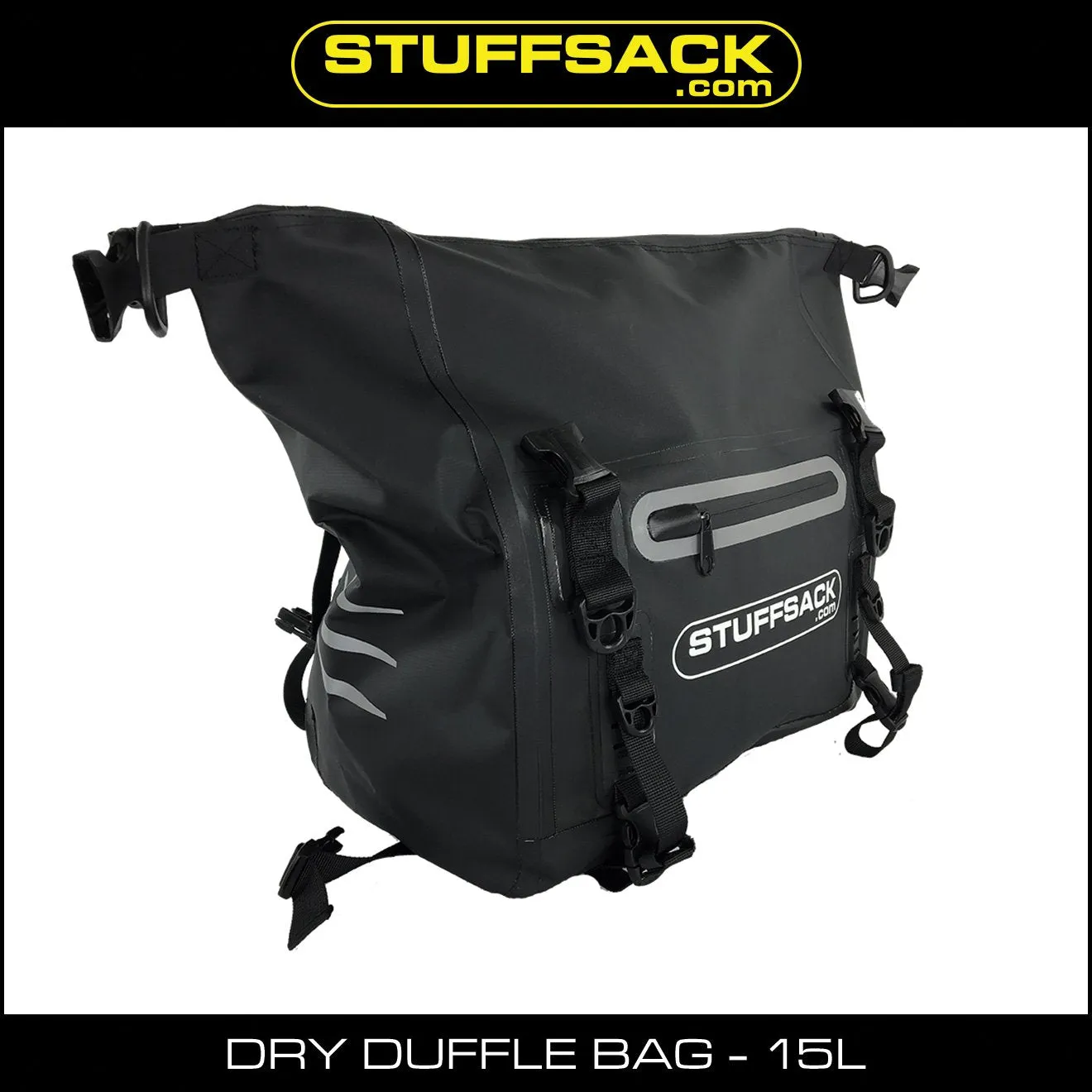 STUFFSACK Dry Duffle Bag - 15L Black
