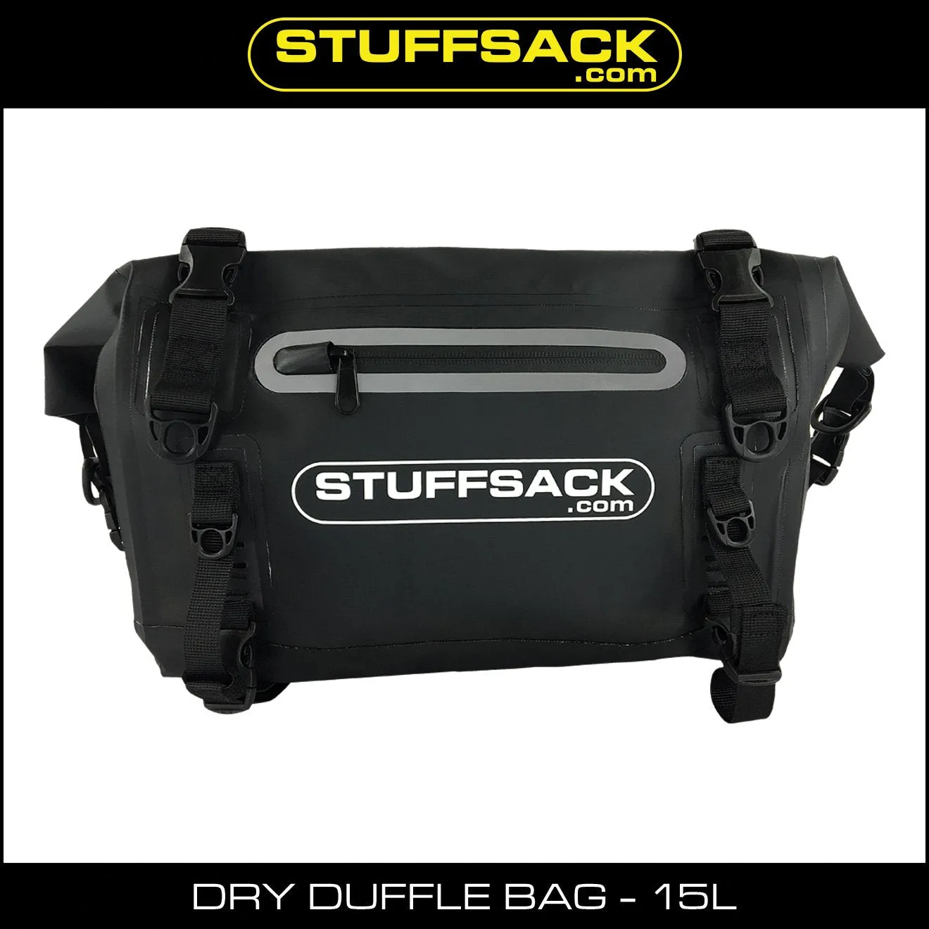 STUFFSACK Dry Duffle Bag - 15L Black