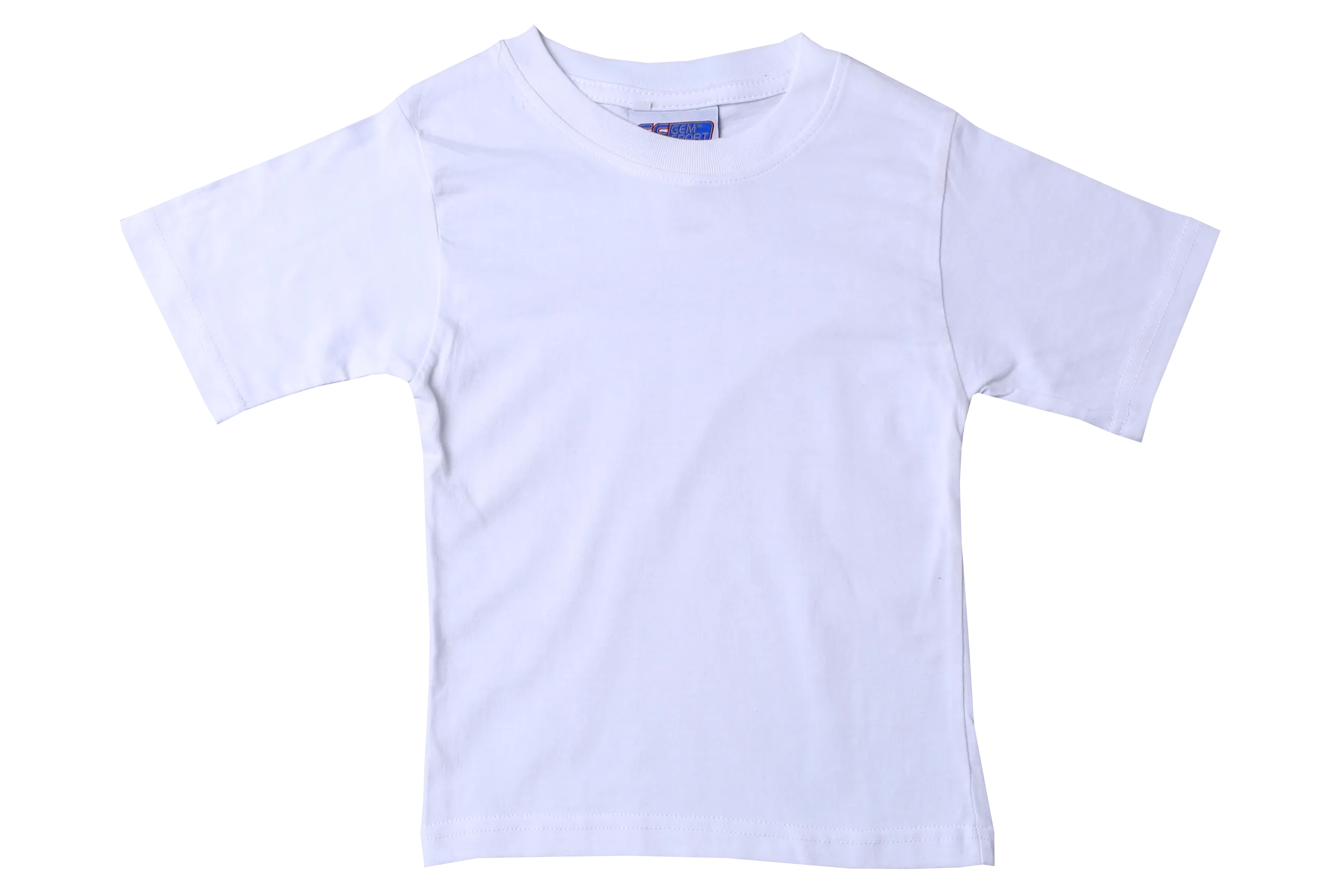 T-Shirt Plain - White Short Sleeve