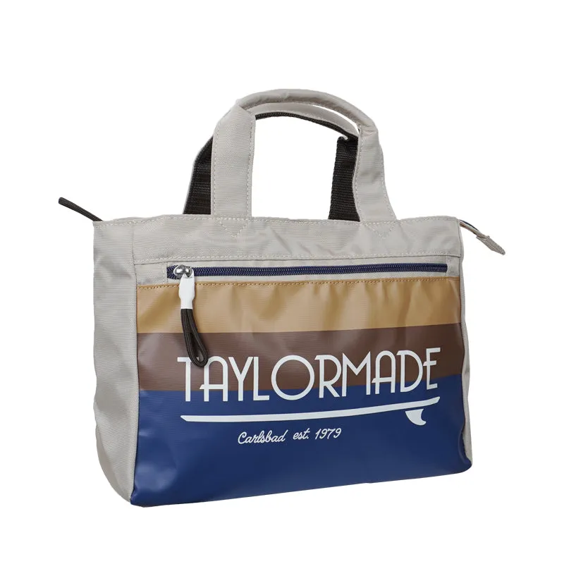 TAYLORMADE Golden-State Round Tote (Beige/Navy)