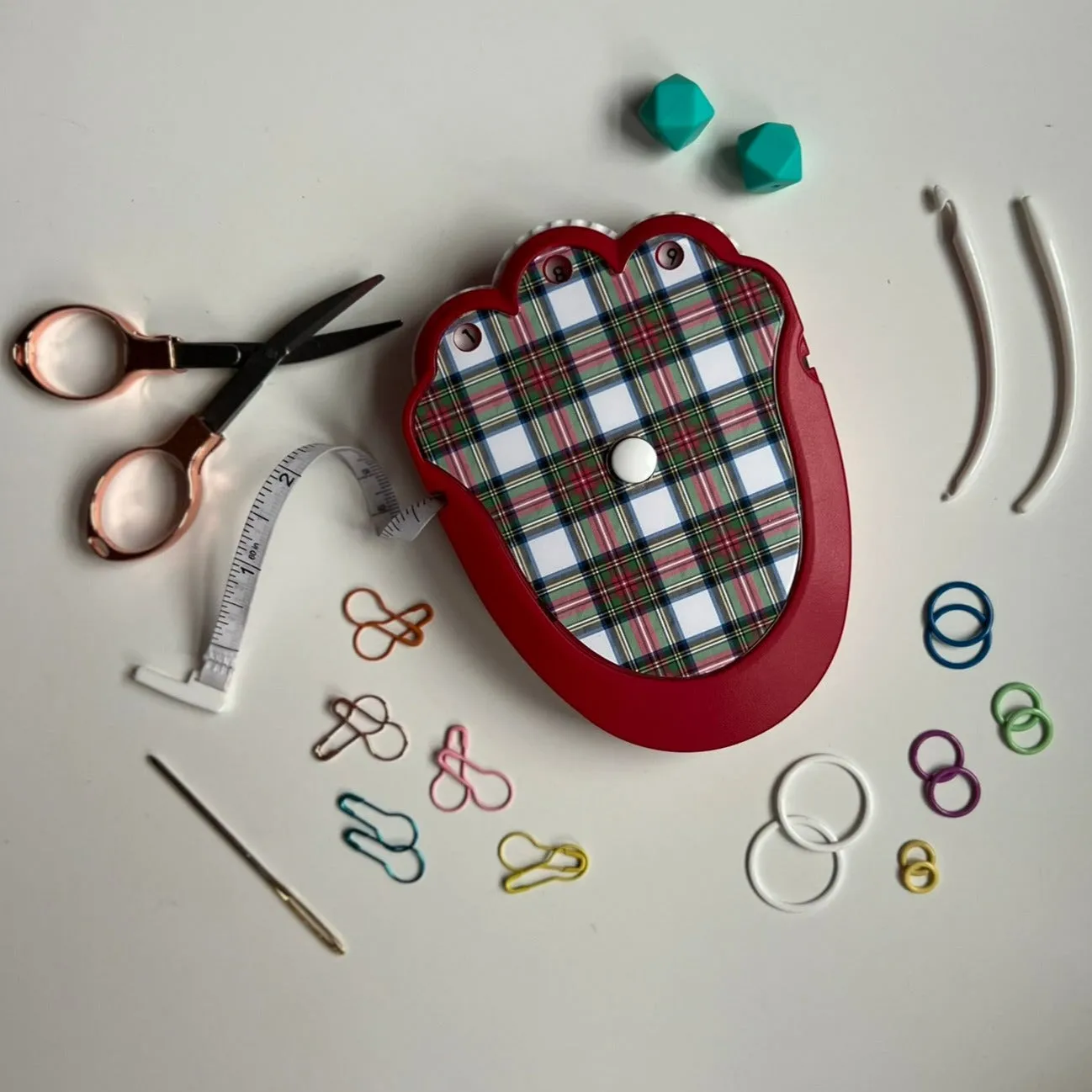 The Knit & Crochet Kit - Holiday Plaid