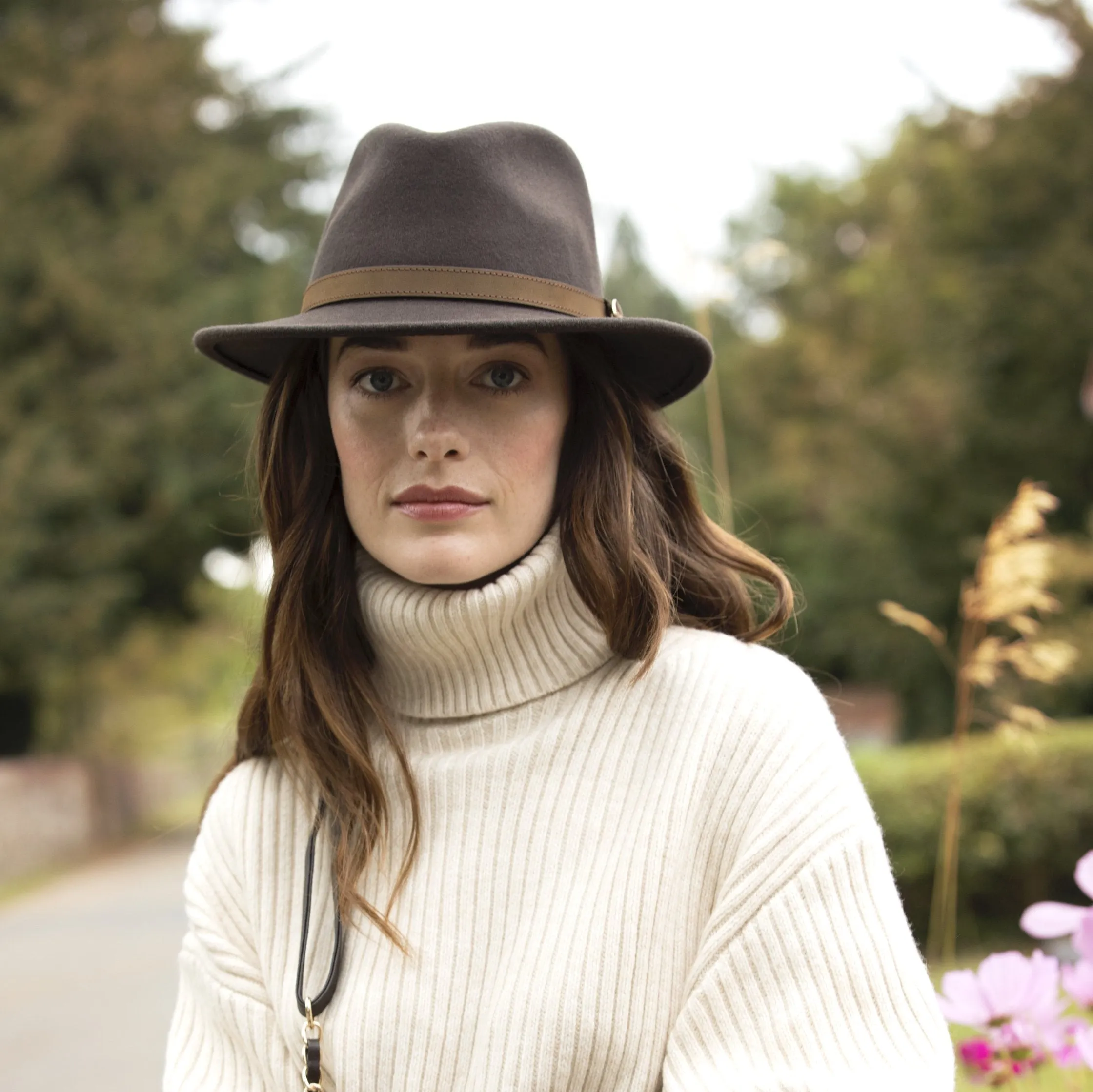 The Suffolk Fedora in Dark Brown (No Feather)