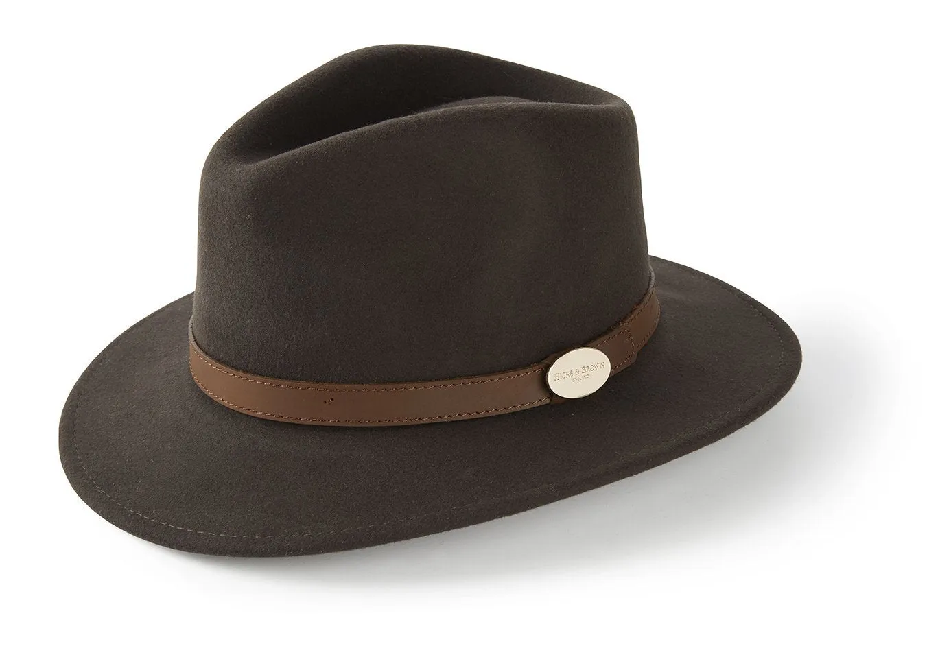 The Suffolk Fedora in Dark Brown (No Feather)