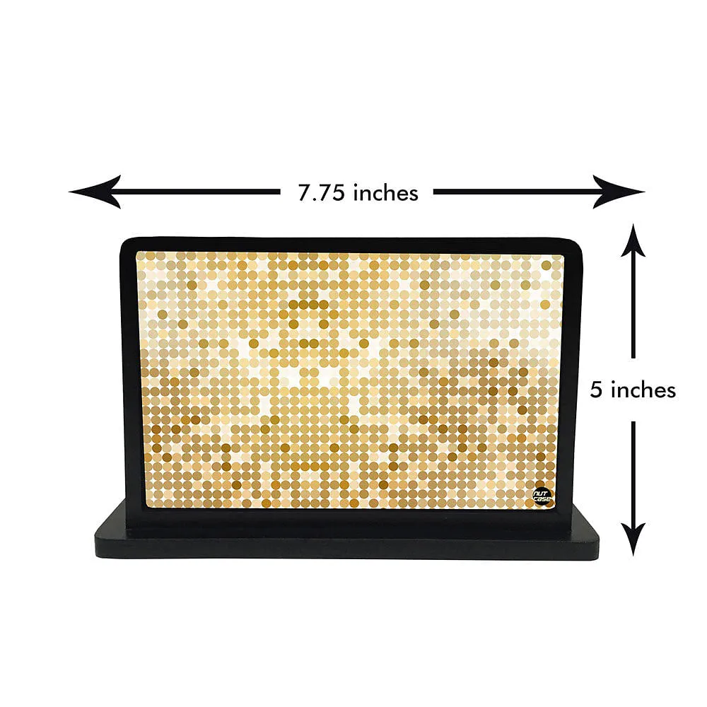 Tissue Holder Paper Napkin Stand - Golden Dots