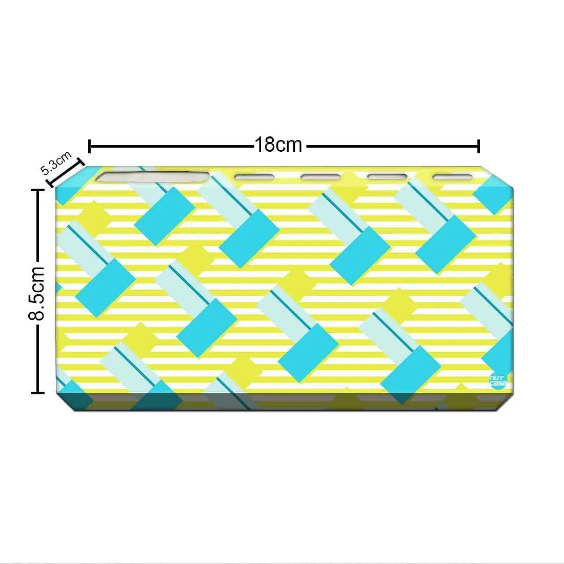 Toothbrush Holder Wall Mounted -Teal and Yellow