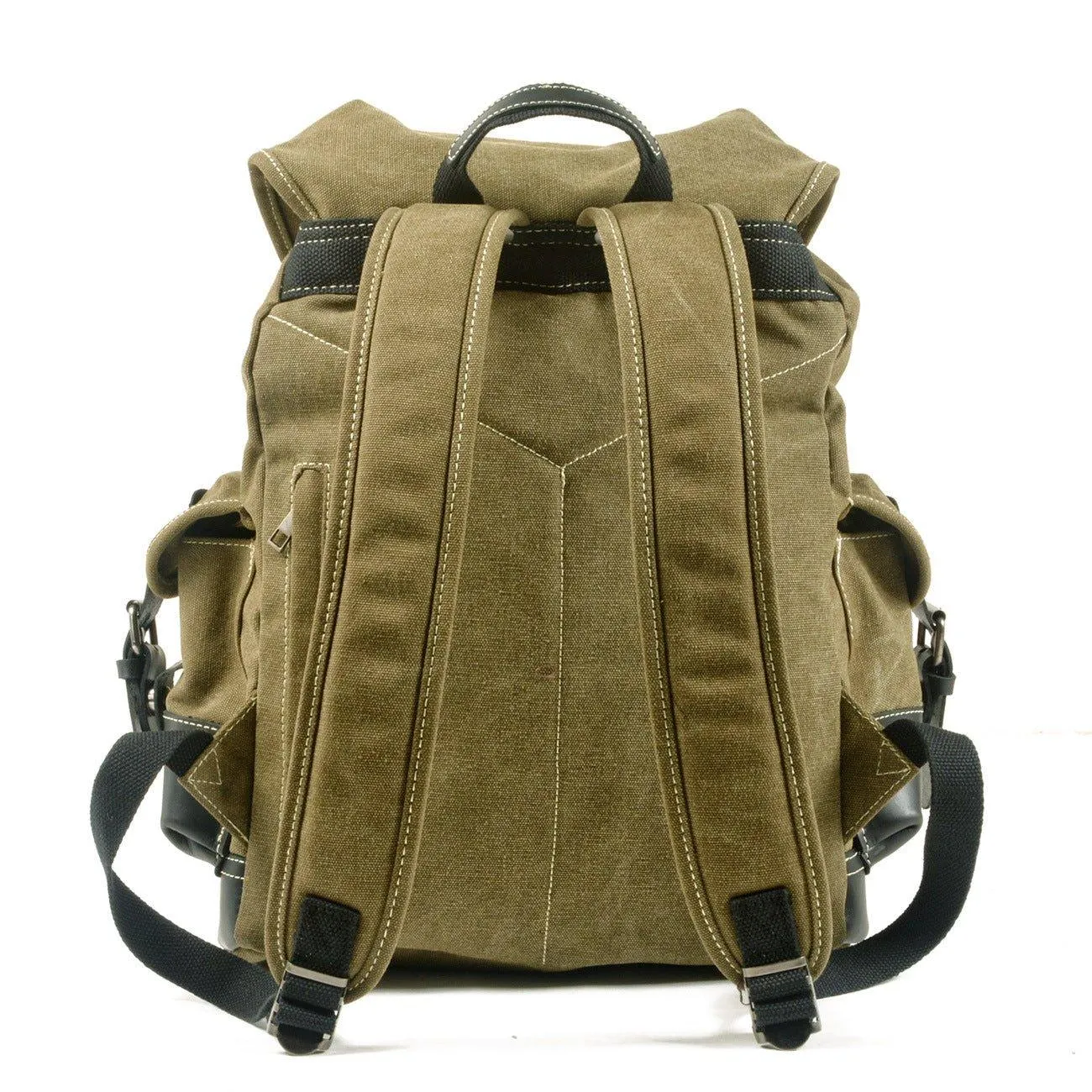 Vintage Waxed Canvas Backpack Waterproof for Men