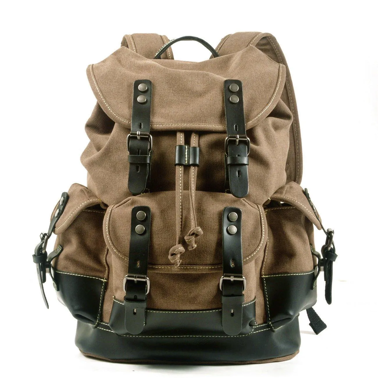 Vintage Waxed Canvas Backpack Waterproof for Men