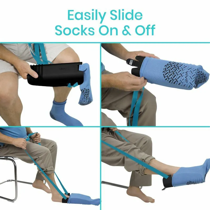 Vive Health Sock Assist and Remover - Black