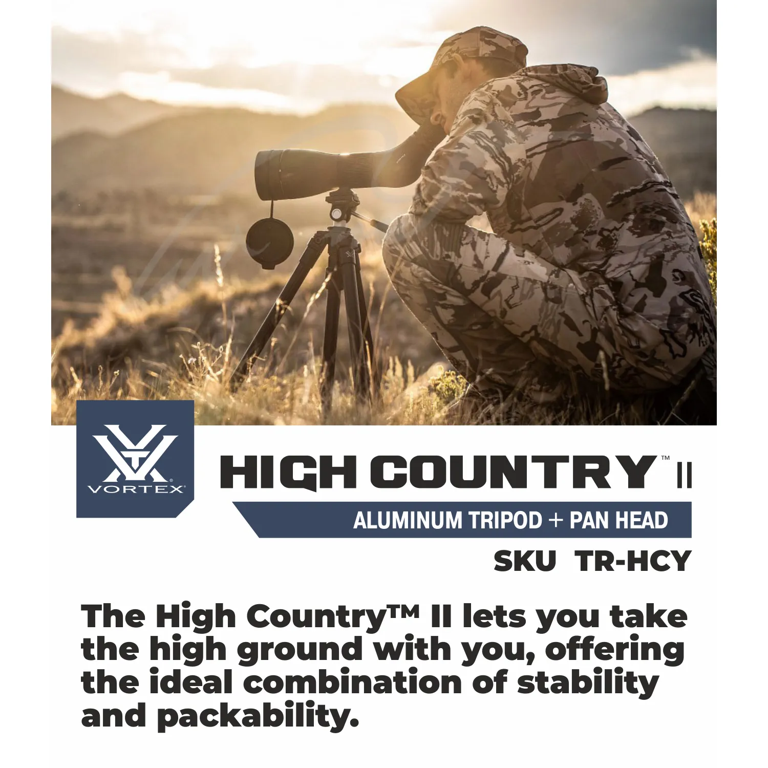 Vortex Optics High Country II Tripod Kit with Pan Head (TR-HCY)