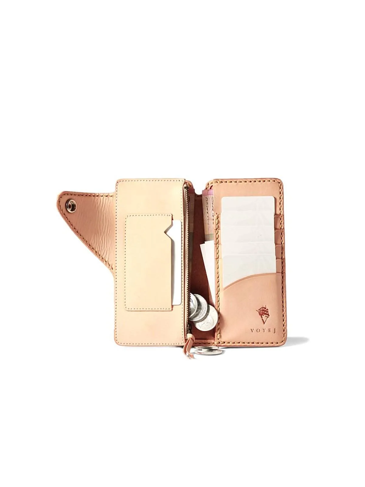 Voyej Galleon Americana Natural Long Wallet