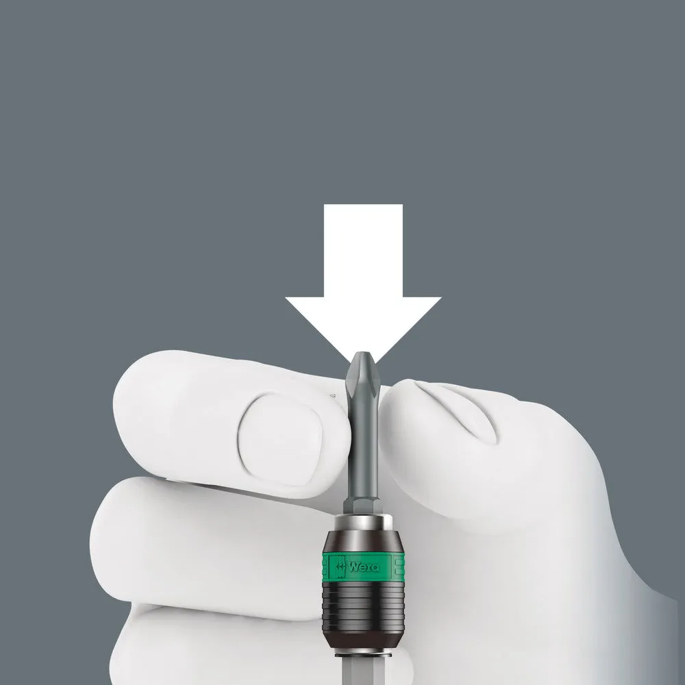 Wera 051461 816 RA Ratchet Bit-Holding Handle, 1/4"