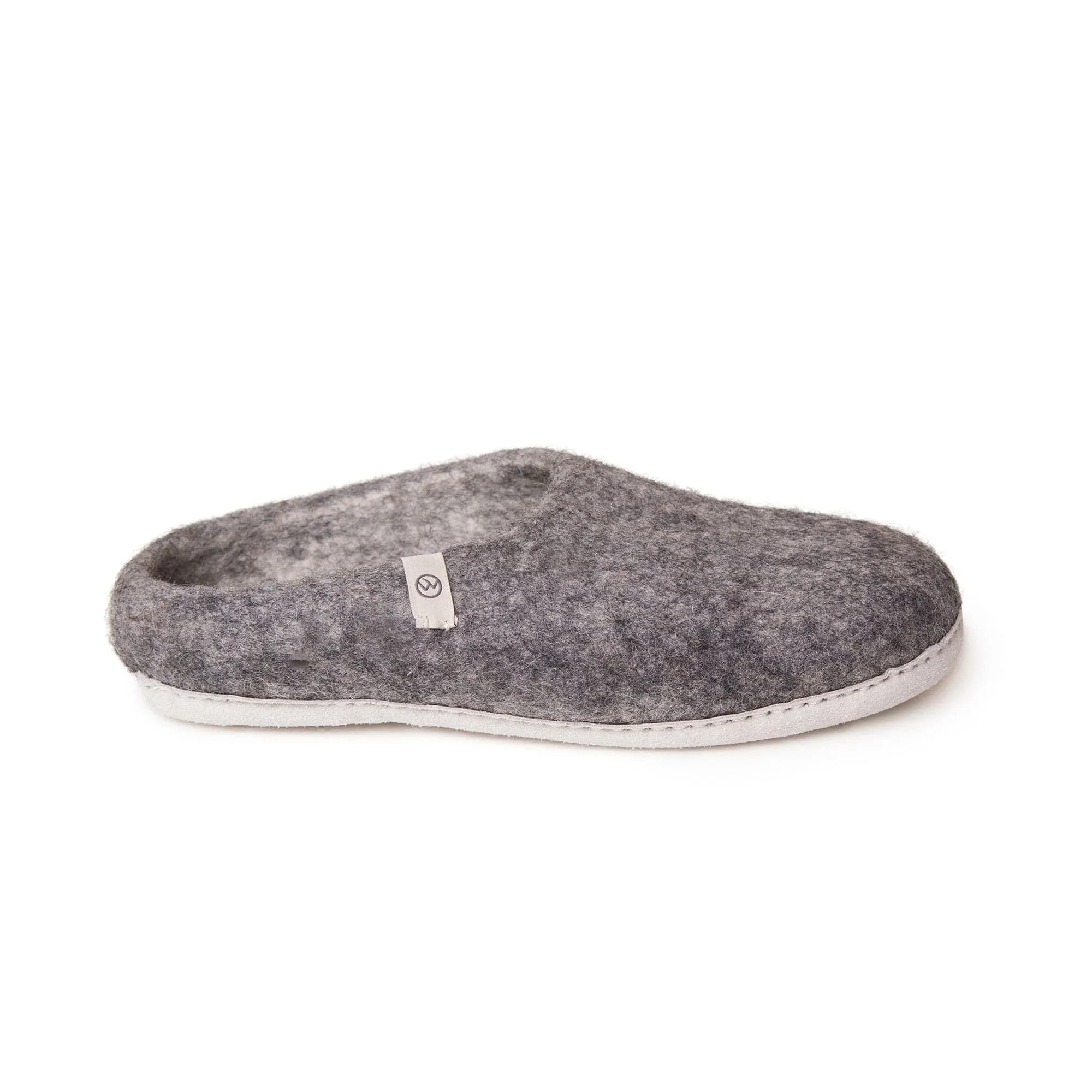Wool Slippers - Grey