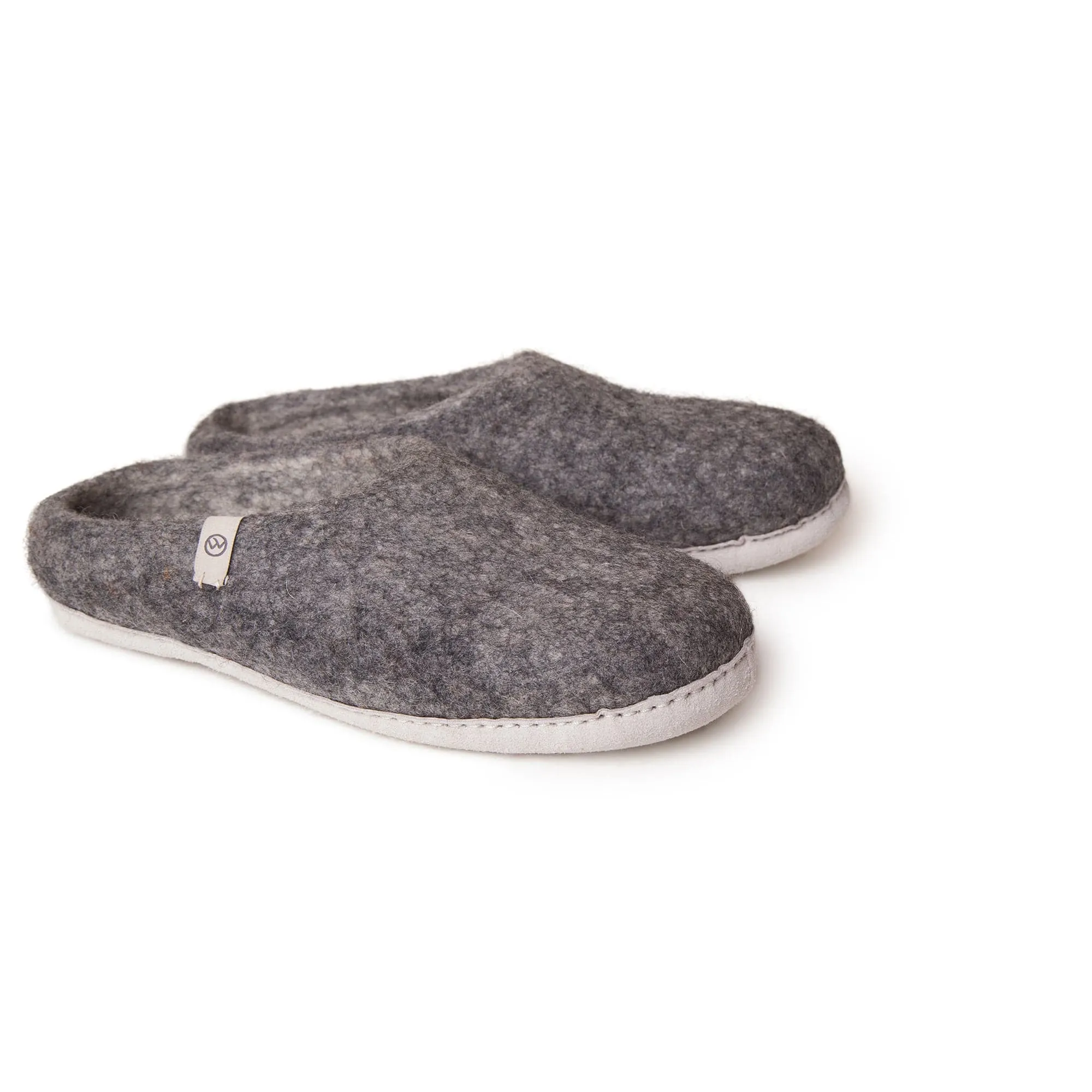 Wool Slippers - Grey